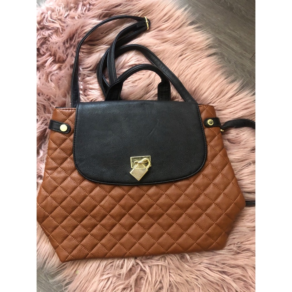 Steve Madden quilted brown backpack bag ✨